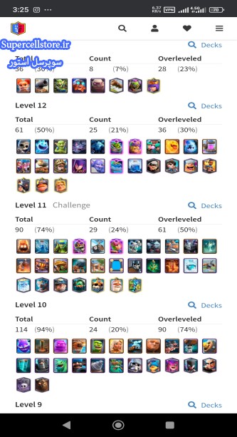 خرید و فروش اکانت کلش رویال