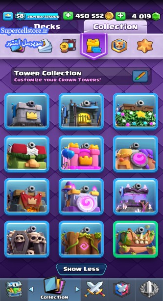 خرید و فروش اکانت کلش رویال