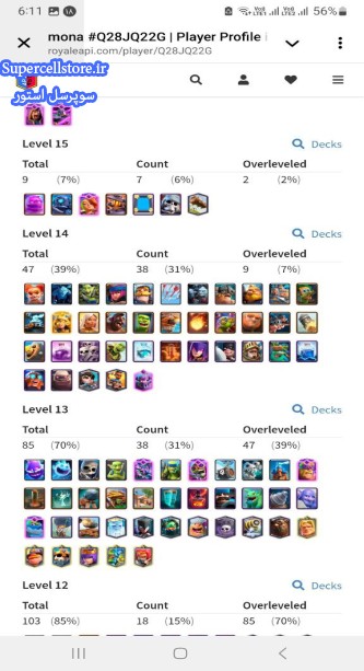 خرید و فروش اکانت کلش رویال