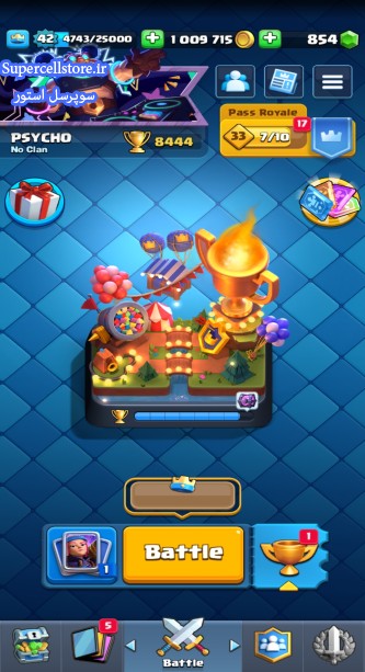 خرید و فروش اکانت کلش رویال