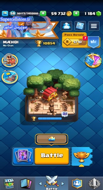 خرید و فروش اکانت کلش رویال